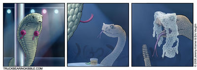 Cobra Stripper
art by jeremy_kramer and eric_vaughn
Keywords: comic;snake;cobra;rattlesnake;male;female;feral;humor;jeremy_kramer;eric_vaughn