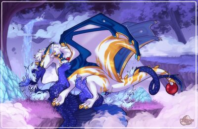 On Clouds
art by cocodrops
Keywords: dragon;dragoness;male;female;feral;M/F;penis;missionary;vaginal_penetration;spooge;cocodrops