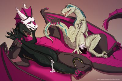 Entertainment With Raptors
art by coinn8
Keywords: jurassic_world;dragon;dinosaur;theropod;raptor;indominus_rex;indoraptor;hybrid;deinonychus;blue;male;female;feral;M/F;solo;vagina;threeway;penis;reverse_cowgirl;vaginal_penetration;spooge;coinn8