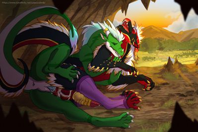 It's Knot What It Looks Like
art by coinn8
Keywords: dragon;male;feral;M/M;penis;spoons;anal;spooge;coinn8