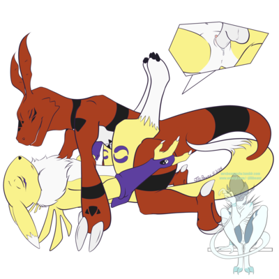 Corrupted Data
art by jillibeanz
Keywords: anime;digimon;furry;canine;dragon;renamon;guilmon;male;female;anthro;M/F;missionary;closeup;penis;vaginal_penetration;spooge;jillibeanz