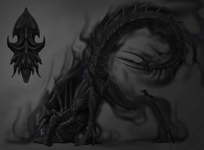 Xeno Presenting
art by creepy_gun
Keywords: alien;xenomorph;female;feral;solo;vagina;presenting;creepy_gun