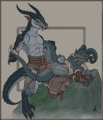 Viking Heat
art by soundi and crestfallenartist
Keywords: dragon;dragoness;male;female;anthro;M/F;penis;missionary;vaginal_penetration;soundi;crestfallenartist