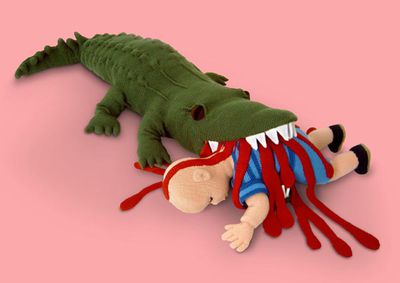 Crocodile Plush
unknown creator
Keywords: crocodilian;crocodile;anthro;human;plush;vore;humor;non-adult