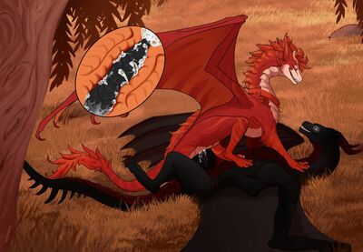 Play Time
art by crystalnight55
Keywords: dragon;dragoness;male;female;feral;M/F;penis;cowgirl;vaginal_penetration;internal;ejaculation;spooge;CrystalNight55