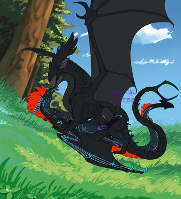 Xenodragon
art by crystalnight55
Keywords: alien;xenomorph;hybrid;dragon;dragoness;male;female;feral;M/F;penis;missionary;vaginal_penetration;spooge;CrystalNight55