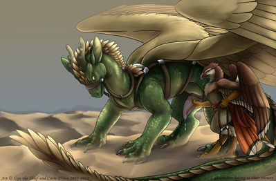 Dragon and Mount
art by tojo-the-thief and curio_draco
Keywords: dragon;feral;gryphon;anthro;male;M/M;penis;masturbation;spooge;tojo-the-thief;curio_draco