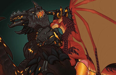 Deathwing Cowgirl
art by dahurg_the_dragon
Keywords: videogame;world_of_warcraft;deathwing;dragon;dragoness;male;female;feral;M/F;penis;hemipenis;cowgirl;cloacal_penetration;closeup;dahurgthedragon