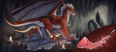 Lem x Varim
art by danero
Keywords: dragon;male;feral;anthro;M/M;penis;from_behind;anal;internal;spooge;danero