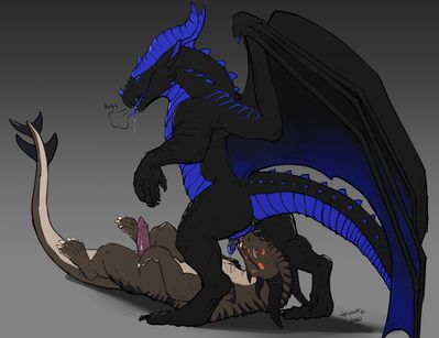 Oral Pleasuring
art by danero
Keywords: dragon;male;feral;M/M;penis;69;oral;spooge;danero