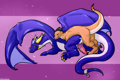 Kouryuu and Sebastian (AWSW)
art by danji-isthmus
Keywords: videogame;angels_with_scaly_wings;sebastian;dragon;male;feral;M/M;penis;from_behind;anal;spooge;danji-isthmus
