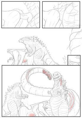 Godzilla and Femuto 1
art by danjinsug
Keywords: comic;godzilla;gojira;kaiju;muto;male;female;anthro;M/F;penis;from_behind;anal;closeup;danjinsug