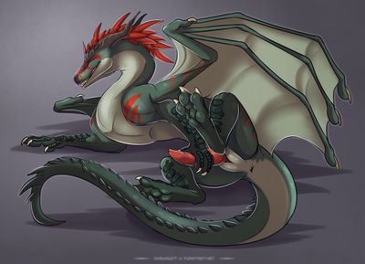 Good Self Time
art by darkarlett
Keywords: dragon;male;feral;solo;penis;masturbation;darkarlett