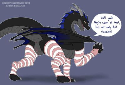 Leggings
art by darkenstardragon
Keywords: dragon;male;feral;solo;sheath;darkenstardragon