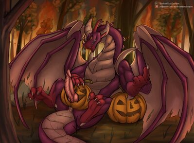 Malefor's Pumpkin
art by darkenstardragon
Keywords: videogame;spyro_the_dragon;malefor;dragon;male;feral;solo;penis;holiday;darkenstardragon