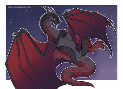 Nightwing (Wings_of_Fire)
art by darkenstardragon
Keywords: wings_of_fire;nightwing;dragon;male;feral;solo;penis;darkenstardragon