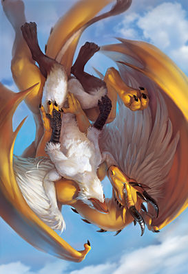 Freefall
art by darkgem
Keywords: dragon;gryphon;feral;male;M/M;from_behind;anal;darkgem