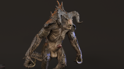 Deathclaw Exposed
art by darkviper199027
Keywords: videogame;fallout;lizard;reptile;deathclaw;male;anthro;solo;penis;cgi;darkviper199027