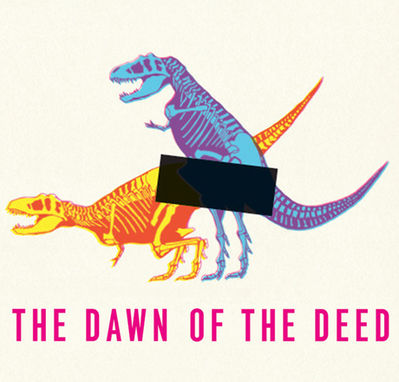 Dawn of the Deed Rex Mating
unknown artist
Keywords: dinosaur;theropod;tyrannosaurus_rex;trex;male;female;feral;M/F;from_behind;skeleton