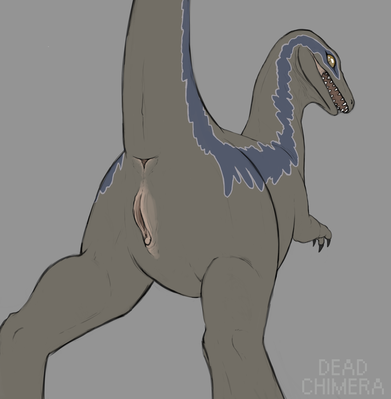 Blue Exposed
art by dead-chimera
Keywords: jurassic_world;dinosaur;theropod;raptor;deinonychus;female;feral;blue;solo;vagina;dead-chimera