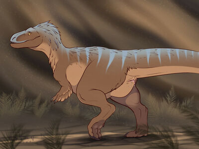 Tarbosaurus
art by deep.dark.fantasies~
Keywords: dinosaur;theropod;tarbosaurus;female;feral;solo;cloaca;spooge;deep.dark.fantasies~