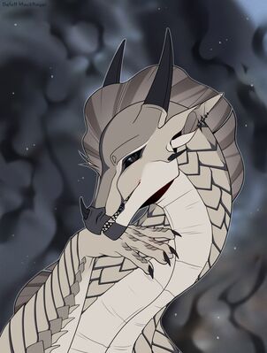 Princess_Blister (Wings_of_Fire)
art by defell
Keywords: wings_of_fire;sandwing;princess_blister;dragoness;female;feral;solo;non-adult;defell