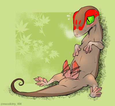 Gecko
art by denmoko
Keywords: lizard;male;feral;solo;penis;hemipenis;denmoko