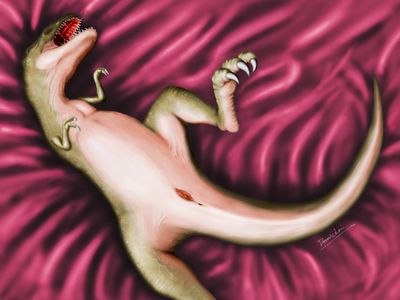 Fuck a Rex
art by dennismith
Keywords: dinosaur;theropod;tyrannosaurus_rex;trex;female;feral;solo;vagina;presenting;dennismith