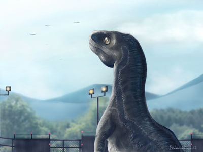 Raptor Blue
art by dennismith
Keywords: jurassic_world;dinosaur;theropod;raptor;deinonychus;blue;female;feral;solo;non-adult;dennismith