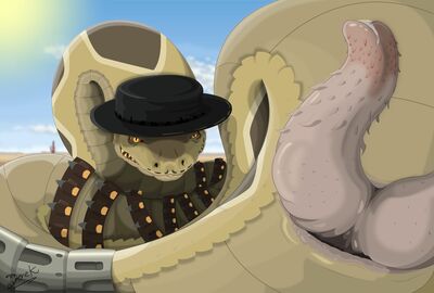 Rattlesnake_Jake (Rango)
art by derek_dragon
Keywords: cartoon;rango;rattlesnake_jake;rattlesnake;snake;male;feral;anthro;solo;penis;hemipenis;spooge;closeup;derek_dragon