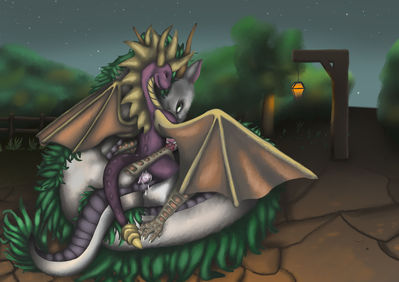 Haku and Spyro
art by deriviera
Keywords: videogame;spyro_the_dragon;spirited_away;eastern_dragon;dragon;spyro;haku;male;anthro;feral;M/M;penis;cowgirl;anal;spooge;deriviera