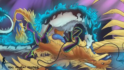 Drakyr and Turqoise
art by dewdragondesigns
Keywords: eastern_dragon;dragon;male;feral;M/M;penis;missionary;anal;spooge;dewdragondesigns