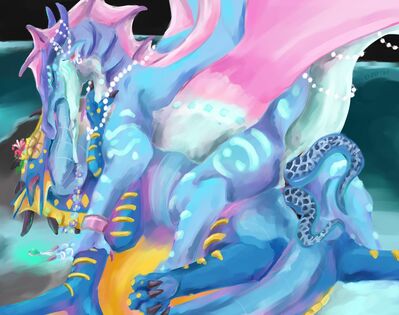 Anemone and Tamarin - Eels (Wings_of_Fire)
art by diamondbackdrake
Keywords: wings_of_fire;rainwing;seawing;princess_anemone;tamarin;dragoness;female;feral;lesbian;missionary;vagina;fish;eel;masturbation;vaginal_penetration;diamondbackdrake