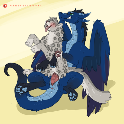 Have a Seat
art by digitoxici
Keywords: dragon;furry;feline;leopard;male;female;feral;M/F;penis;reverse_cowgirl;vaginal_penetration;spooge;digitoxici
