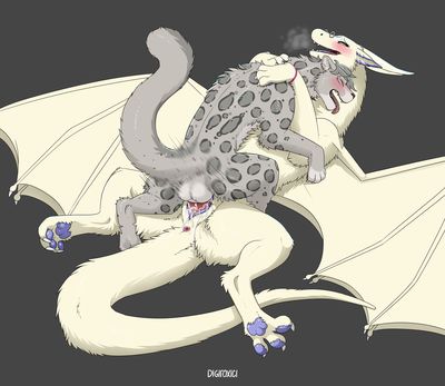 Mounting Malik
art by digitoxici
Keywords: dragoness;furry;feline;snow_leopard;male;female;feral;anthro;M/F;penis;missionary;vaginal_penetration;spooge;digitoxici