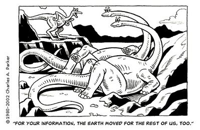 The Earth Moved
art by charles_parker
Keywords: comic;dinosaur;sauropod;male;female;feral;anthro;M/F;humor