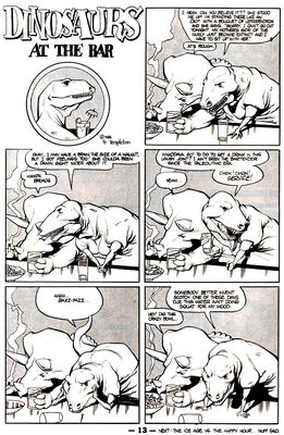 Dinosaurs At The Bar
unknown artist
Keywords: comic;dinosaur;theropod;tyrannosaurus_rex;trex;ceratopsid;triceratops;anthro;non-adult