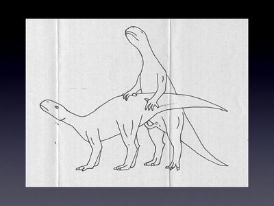 Dinosaur Mating
unknown artist
Keywords: dinosaur;sauropod;male;female;feral;M/F;penis;from_behind