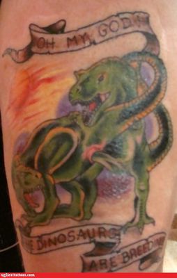 TRex Sex Tattoo
unknown artist
Keywords: dinosaur;theropod;tyrannosaurus_rex;trex;male;female;feral;M/F;penis;from_behind;cloacal_penetration;tattoo