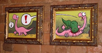 Dino Toon
unknown artist
Keywords: comic;dinosaur;theropod;tyrannosaurus_rex;trex;sauropod;anthro;vore;humor;non-adult