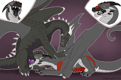 Soldawn and Pankeko
art by dirtyfox911911
Keywords: dragon;male;feral;M/M;penis;oral;spooge;dirtyfox911911