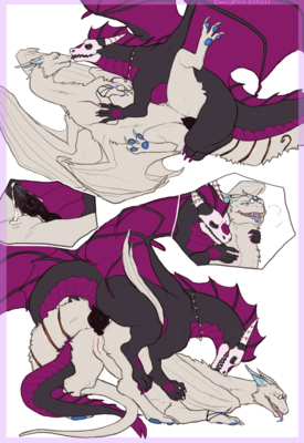 Mating With Malik
art by dirtyfox911911
Keywords: dragon;dragoness;male;female;feral;M/F;penis;vagina;missionary;from_behind;vaginal_penetration;anal;closeup;spooge;dirtyfox911911