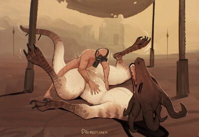 Missionary
art by discreet_user
Keywords: beast;dragoness;female;feral;human;man;male;M/F;missionary;suggestive;spooge;discreet_user