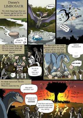 Disney Dinosaur 1
art by isismasshiro
Keywords: comic;disney_dinosaur;furry;primate;lemur;dinosaur;pterodactyl;hadrosaur;iguanodon;aladar;male;feral;non-adult;isismasshiro