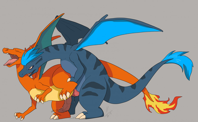 Mounting Charizard
art by disturbed-mind
Keywords: anime;pokemon;dragon;charizard;male;feral;anthro;M/M;penis;from_behind;anal;spooge;disturbed-mind