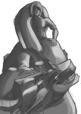 Lafy Suga
art by djpuppeh
Keywords: beast;dragoness;female;feral;human;man;male;M/F;from_behind;djpuppeh