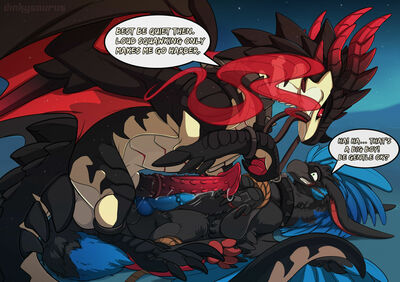 Bird Noises
art by dnk-anais
Keywords: dragon;gryphon;male;feral;M/M;bondage;penis;missionary;masturbation;suggestive;spooge;dnk-anais