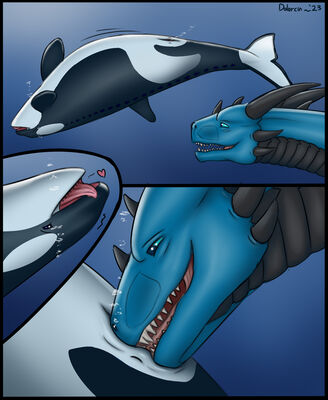 Dragon and Orca (closeup)
art by dolorcin
Keywords: dragon;furry;cetacean;orca;male;female;feral;M/F;vagina;oral;vaginal_penetration;closeup;spooge;dolorcin