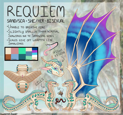 Requiem (Wings_of_Fire)
art by doorstep_ghost
Keywords: wings_of_fire;sandwing;seawing;hybrid;dragoness;female;feral;solo;vagina;closeup;reference;doorstep_ghost