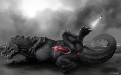 Aroused Godzilla
art by dradgien
Keywords: godzilla;gojira;feral;male;solo;penis;spooge;dradgien